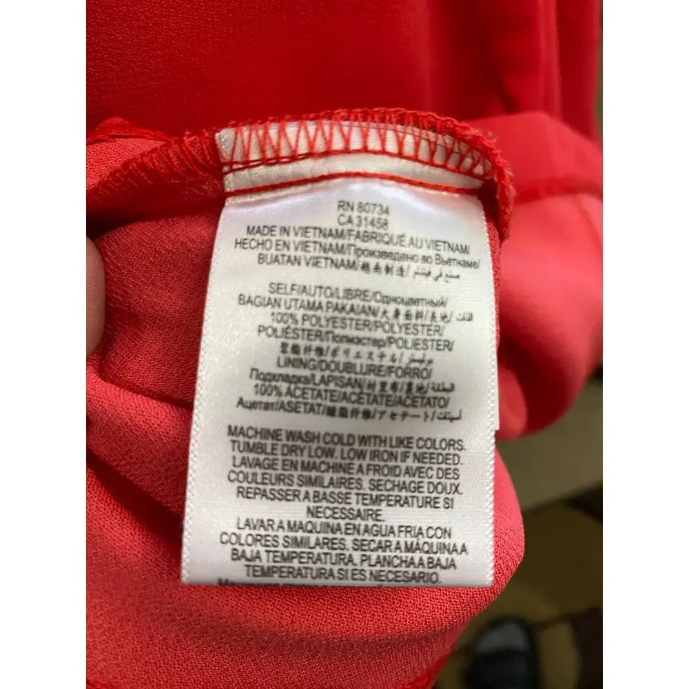 BCBGeneration Bittersweet Halter Fit & Flare Salmon Coral Dress Size 6 - Picture 8 of 10